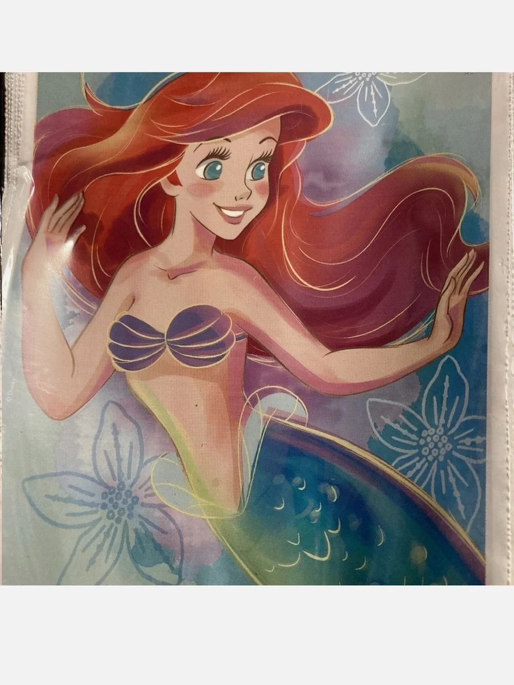 Ariel Candy Bags - green & teal Little Mermaid Party Favor Bags (25 pcs)